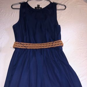 Short navy dress